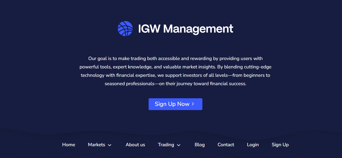 IGW Management Objectives IGW Management Objectives